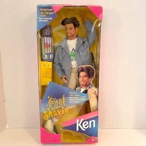 1996 Cool Shavin' Ken Doll Barbie Doll Color Change Beard #15469